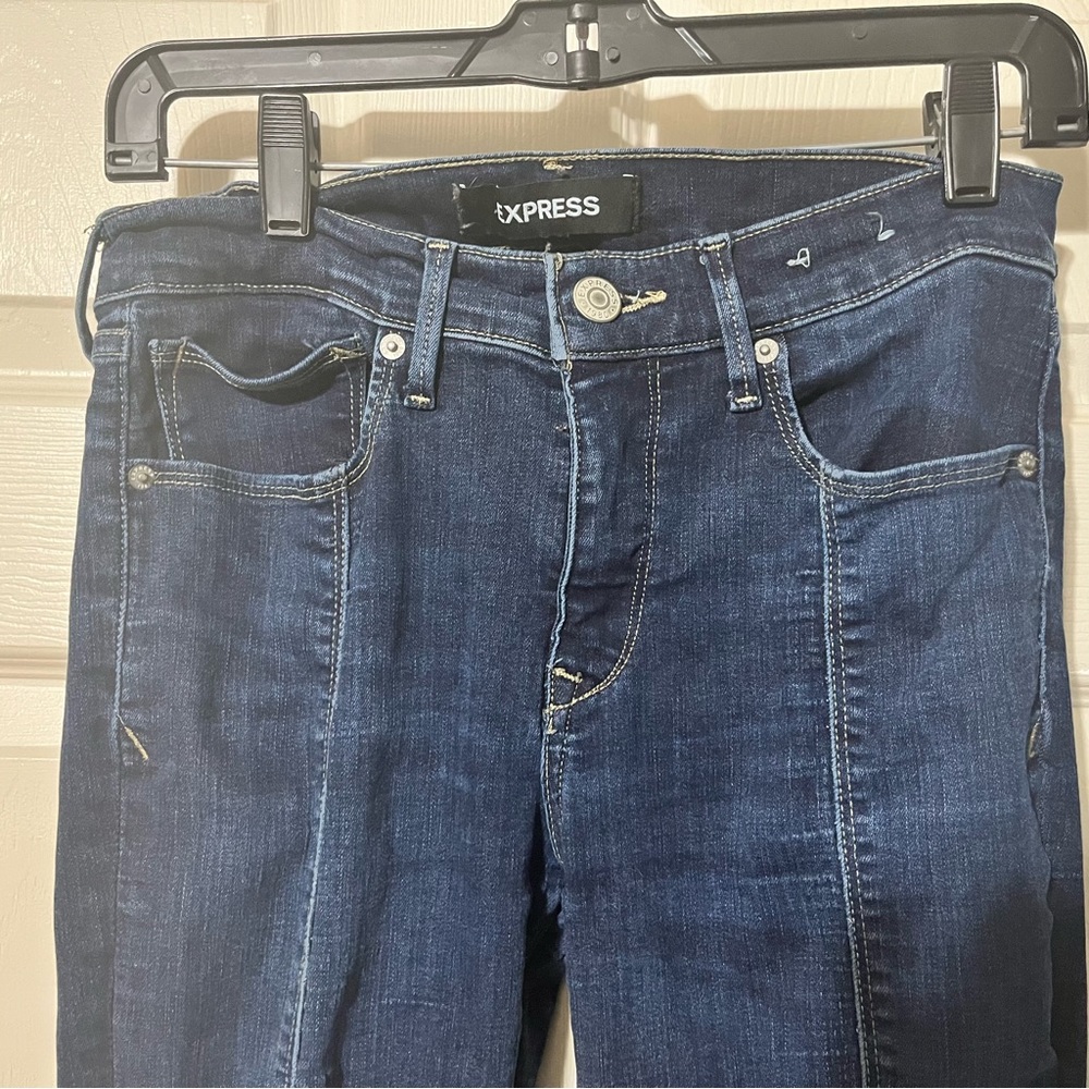 Express Stretch Mid Rise jean leggings, 8 Regular - Picture 4 of 6